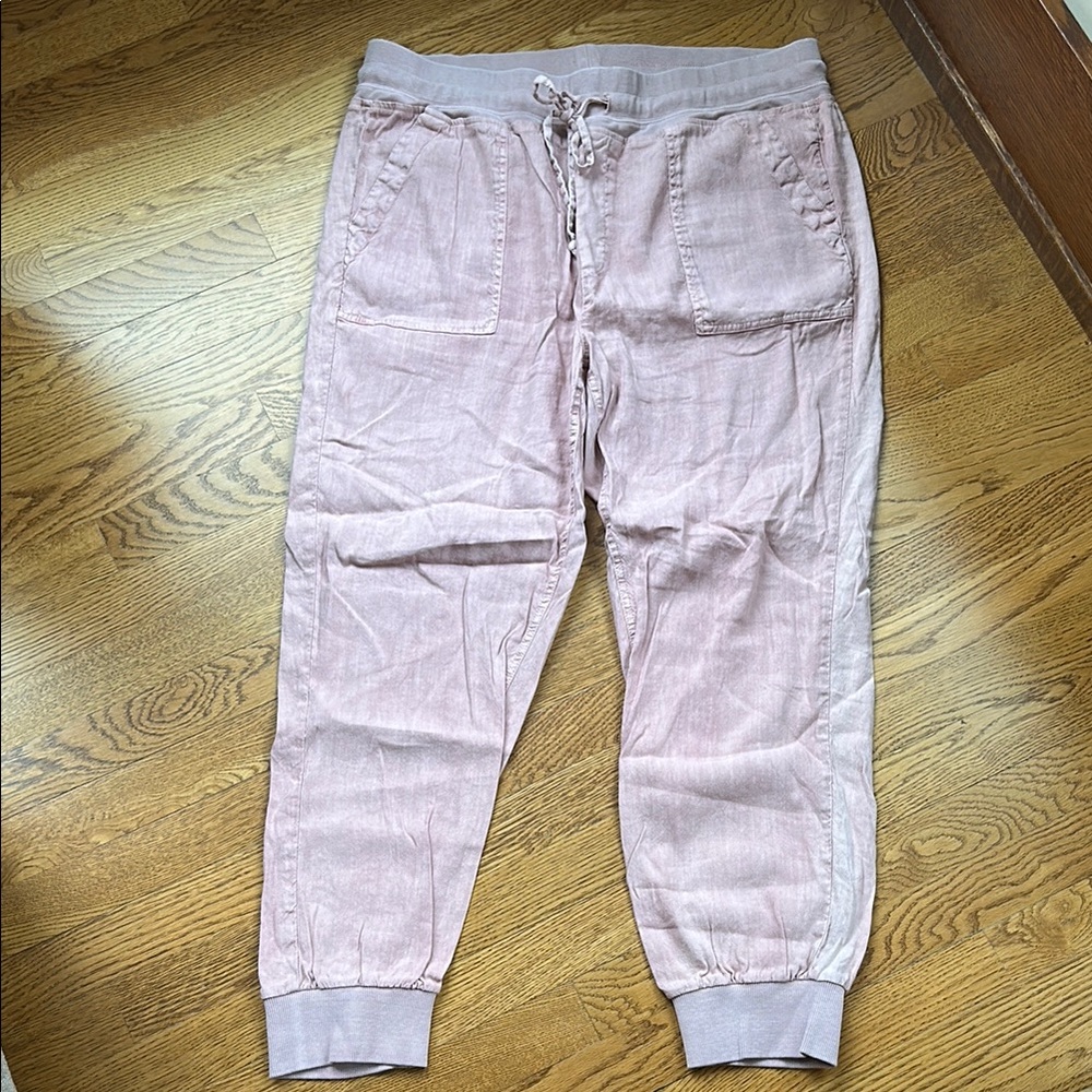 Kut from the Kloth Pink Joggers with Elastic Cuffs